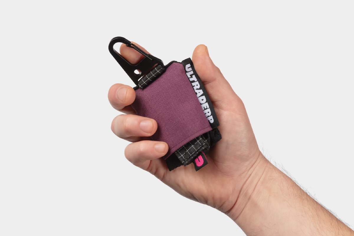 Ultraderp dog leash — kraft packaging with hand-drawn logo